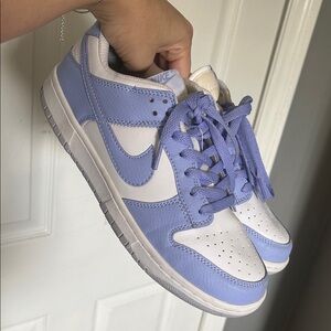 Nike Women's Lavender and White Dunks